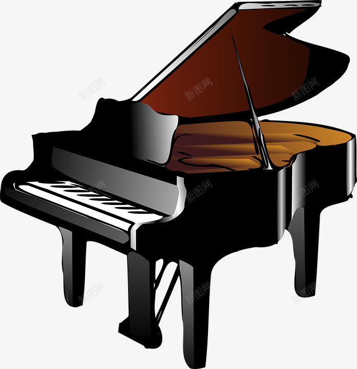 一架钢琴png免抠素材_新图网 https://ixintu.com 乐器 演奏 音乐