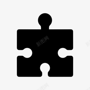 一片拼图图标图标