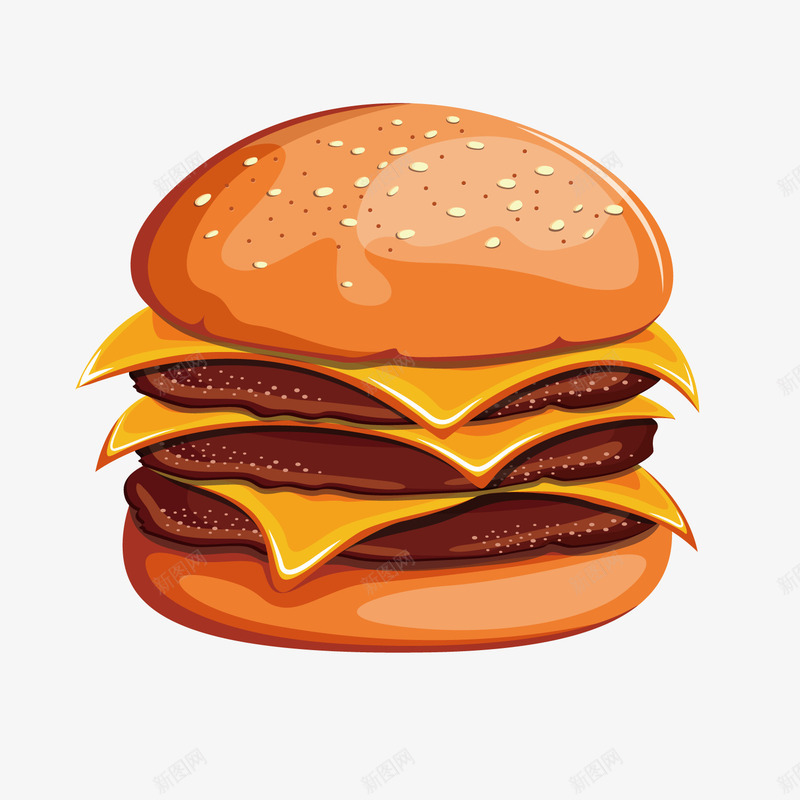 麦当劳汉堡png免抠素材_新图网 https://ixintu.com 汉堡包 面包 食物 麦当劳
