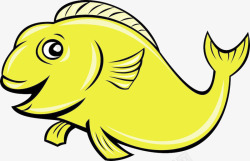 黄色鲤鱼素材