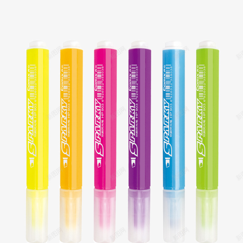 水彩笔6种png免抠素材_新图网 https://ixintu.com 产品实物 多色 水彩笔 水笔