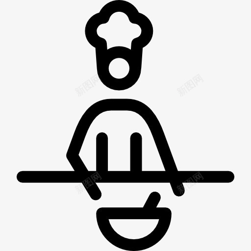 男人做饭图标png_新图网 https://ixintu.com 人 厨师 厨房 碗 粘人 锅 餐厅