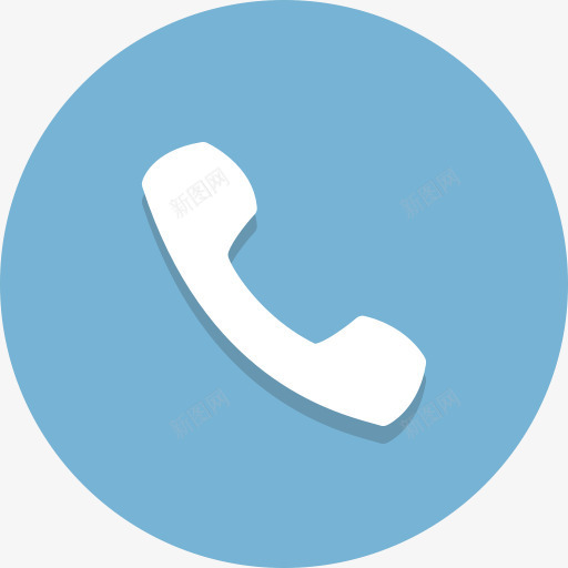 通信电话电话圆形图标png_新图网 https://ixintu.com Communication phone telephone 电话 通信