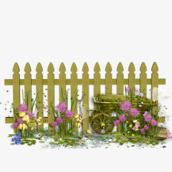 花园栅栏装饰图案素材