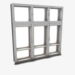 简单格子窗白色窗框格子窗高清图片