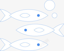 简单小鱼世界海洋日手绘简单小鱼高清图片