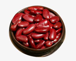 农家粮食饱满的红腰豆高清图片