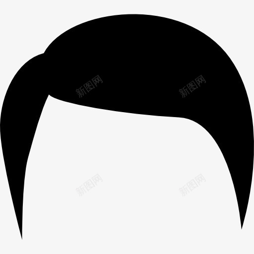 雄性有黑色的短头发的形状图标png_新图网 https://ixintu.com 人的形状 头发的形状 形状 男 短头发 美发 黑头发
