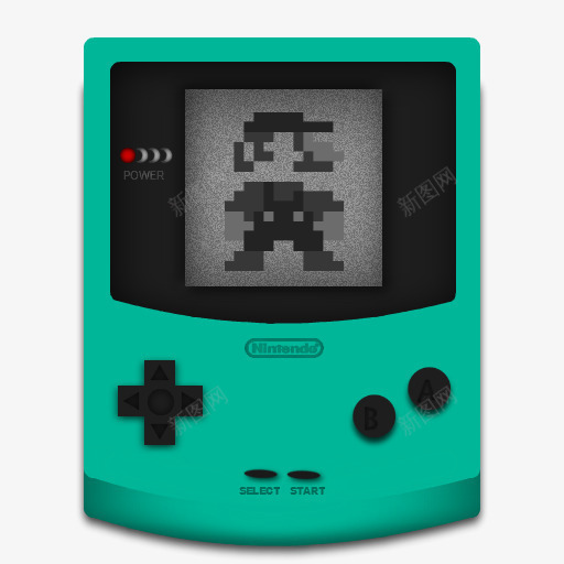 游戏机青色游戏游戏图标png_新图网 https://ixintu.com cyan game gameboy 游戏 游戏机 青色