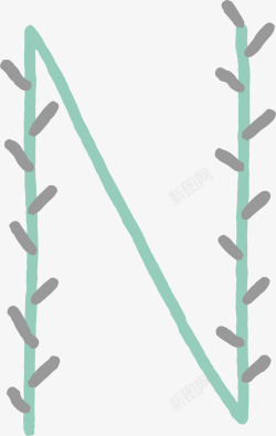 创意字母n素材