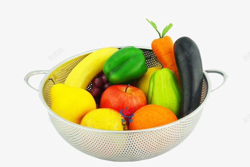 沥水的容器png免抠素材_新图网 https://ixintu.com 厨房用具 密集 小孔 洗水果
