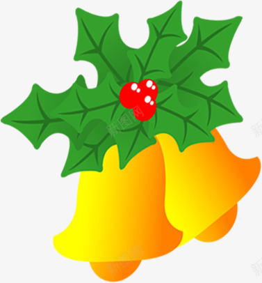 扁平风格创意圣诞节元素铃铛png免抠素材_新图网 https://ixintu.com 元素 创意 圣诞节 扁平 铃铛 风格
