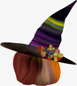巫婆的帽子南瓜巫婆帽花朵高清图片