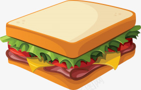 美食png免抠素材_新图网 https://ixintu.com 三明治 夹心 汉堡 肉 肯德基 蔬菜 面包片 麦当劳