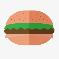 千克力千克力蔬菜夹心汉堡高清图片