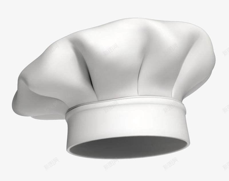圆的厨师帽png免抠素材_新图网 https://ixintu.com 卫生 厨子 厨房 白色