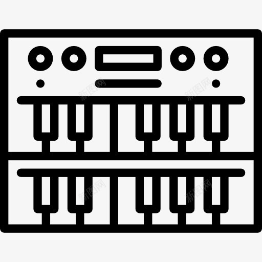 器官图标png_新图网 https://ixintu.com 乐器 合成器 机关 电子 钢琴 键盘 音乐 音乐和多媒体 风琴