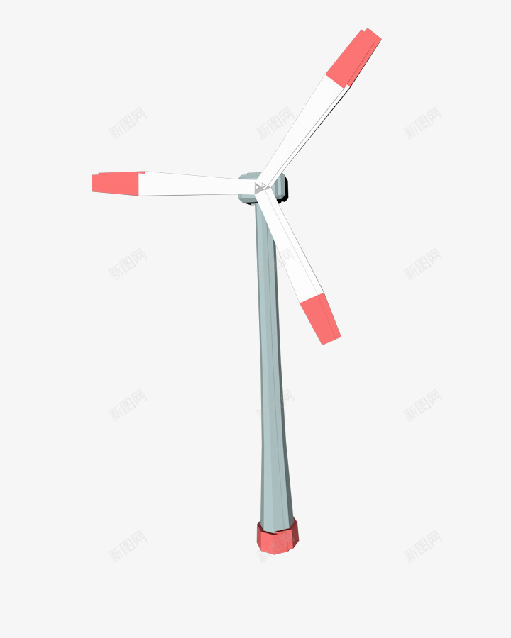 卡通立体3D风车风力发动png免抠素材_新图网 https://ixintu.com 农场风车 卡通风车 立体3D风车 立体风车 风力发动 风车png