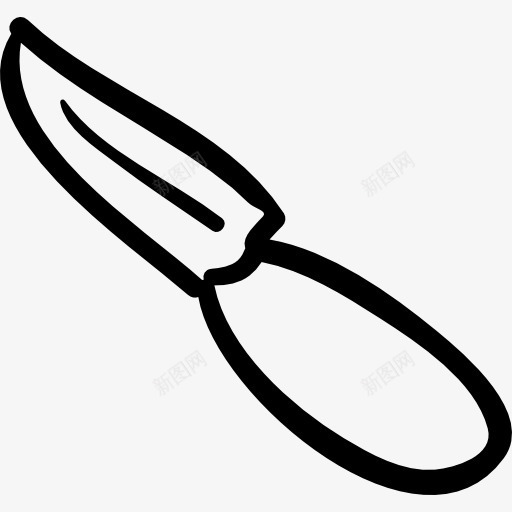 刀手绘工具图标png_新图网 https://ixintu.com 刀 切割工具 剪 厨房用具 工具 工具和用具 手绘 手绘烹饪