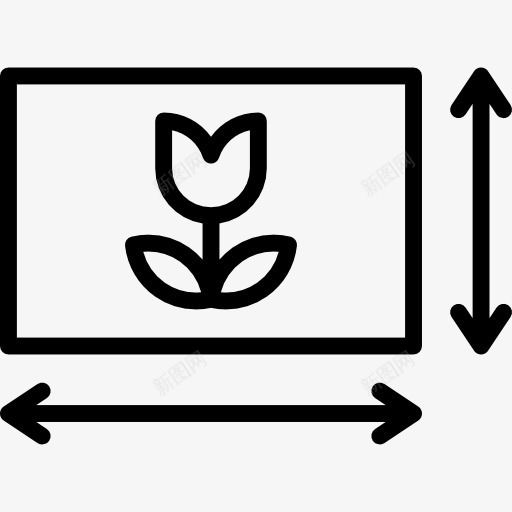 水平框架图标png_新图网 https://ixintu.com 接口 摄影 摄影师 框架 花卉