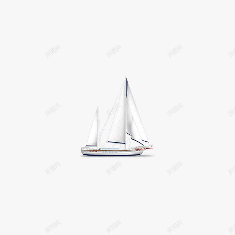 白色船物品图标png_新图网 https://ixintu.com PNG 图标 白色 船物品