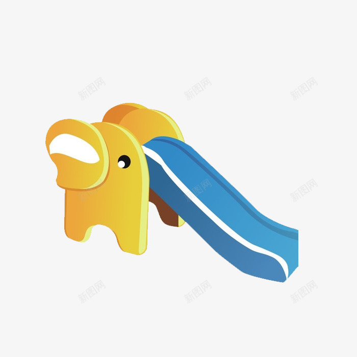 大象滑梯png免抠素材_新图网 https://ixintu.com 儿童玩具 卡通 大象滑梯 滑梯 装饰