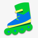 绿色滑板鞋素材