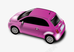 紫色小车紫色可爱小汽车高清图片