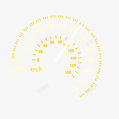 黄色计时器png免抠素材_新图网 https://ixintu.com 矢量素材 计时器 速度仪表盘