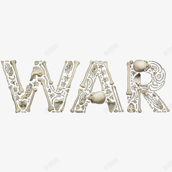骨骼拼图文字WARpng免抠素材_新图网 https://ixintu.com WAR 人体骨骼 拼图文字 装饰拼图