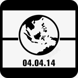 日历20142014地球日4月4日日历页图标高清图片
