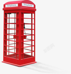 红色电话亭红色电话亭高清图片