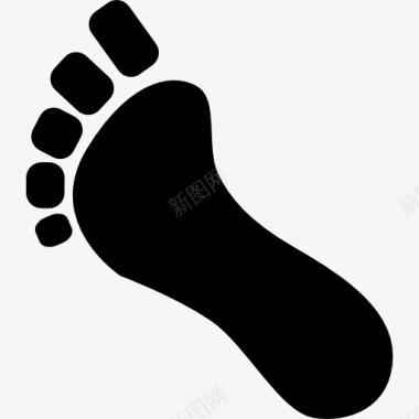 人的脚的形状图标图标