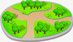 绿化规划地图素材