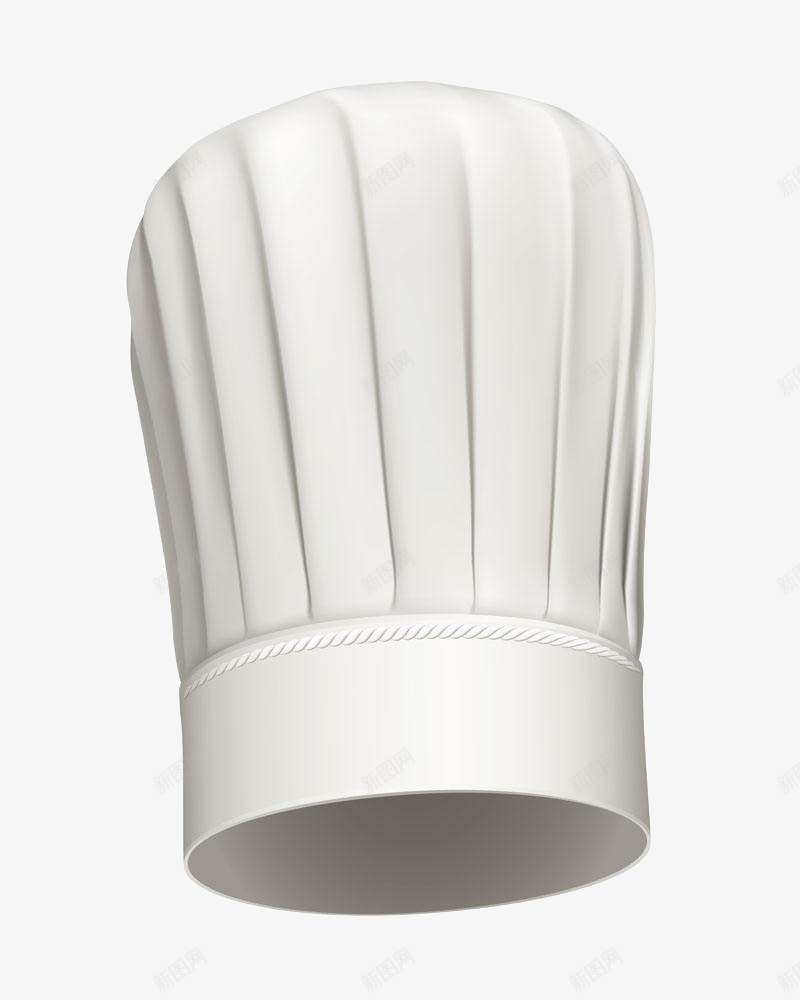 长的厨师帽png免抠素材_新图网 https://ixintu.com 厨师 厨房 白色 皱褶