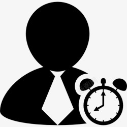 在打商人在打闹钟图标高清图片