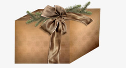 圣诞节棕色礼品盒素材