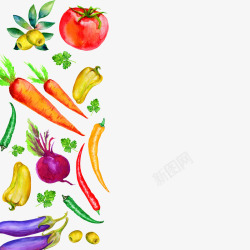 紫色萝卜蔬菜平铺底纹高清图片