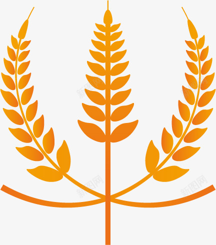 精美麦子标图标png_新图网 https://ixintu.com 图标 时尚 精美 麦子 麦穗