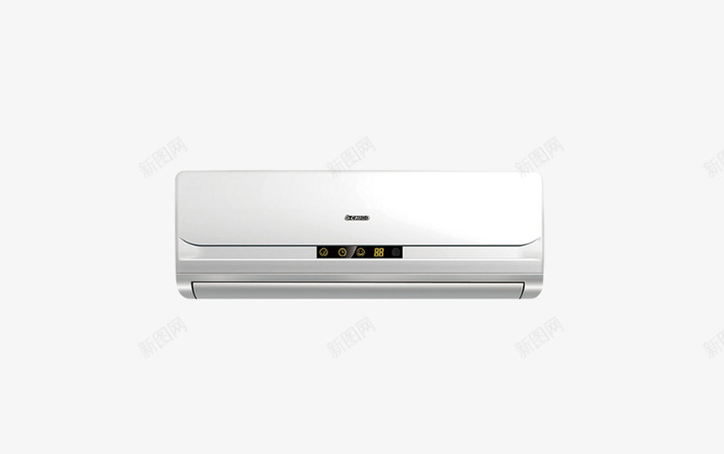 挂壁式空调png免抠素材_新图网 https://ixintu.com 家电 挂壁式空调 白色