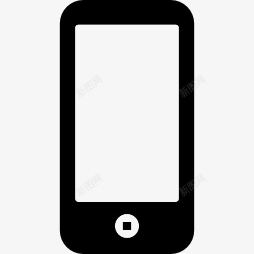 手机一个按钮图标png_新图网 https://ixintu.com 工具 工具和用具 手机 电话机 通讯工具