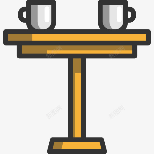 咖啡桌图标png_新图网 https://ixintu.com 厨房 咖啡杯 咖啡桌 家具 家具和家居 热饮料