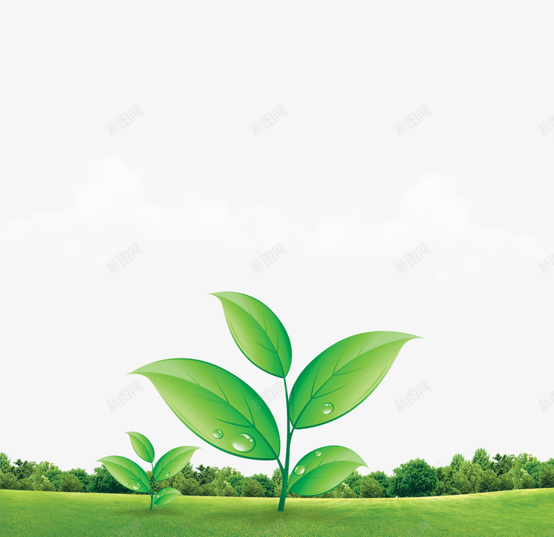 绿色树叶爱护环境主题png免抠素材_新图网 https://ixintu.com 保护环境 爱护 环境主题 绿色树叶