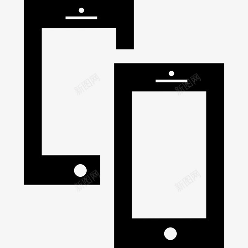 手机对图标png_新图网 https://ixintu.com 两 夫妇 工具和器具 手机 手机通讯工具 电脑 电话