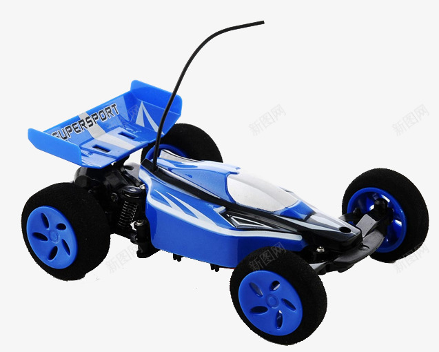 蓝色遥控玩具车png免抠素材_新图网 https://ixintu.com 塑料 小车 玩具 遥控 遥控车