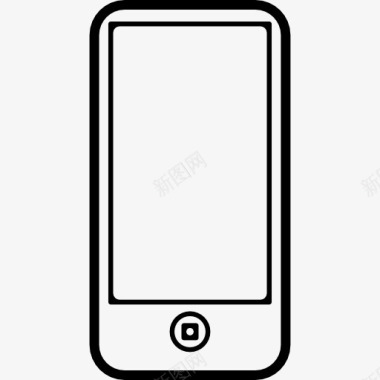 手机一个按钮图标图标