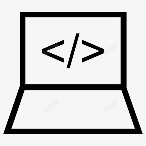 笔记本电脑图标png_新图网 https://ixintu.com 代码 屏幕 工具和用具 标志 笔记本电脑 符号 编码 编程 计算机技术