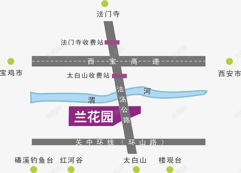 地图元素png免抠素材_新图网 https://ixintu.com png 地图矢量 矢量元素 街道 西安地图