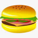 汉堡标图标png_新图网 https://ixintu.com 汉堡包 面包