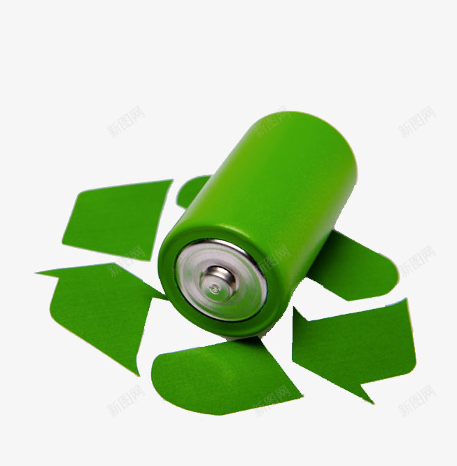 循环再生png免抠素材_新图网 https://ixintu.com 三角 可循环 回收 循环 环保 生态 电池 绿色